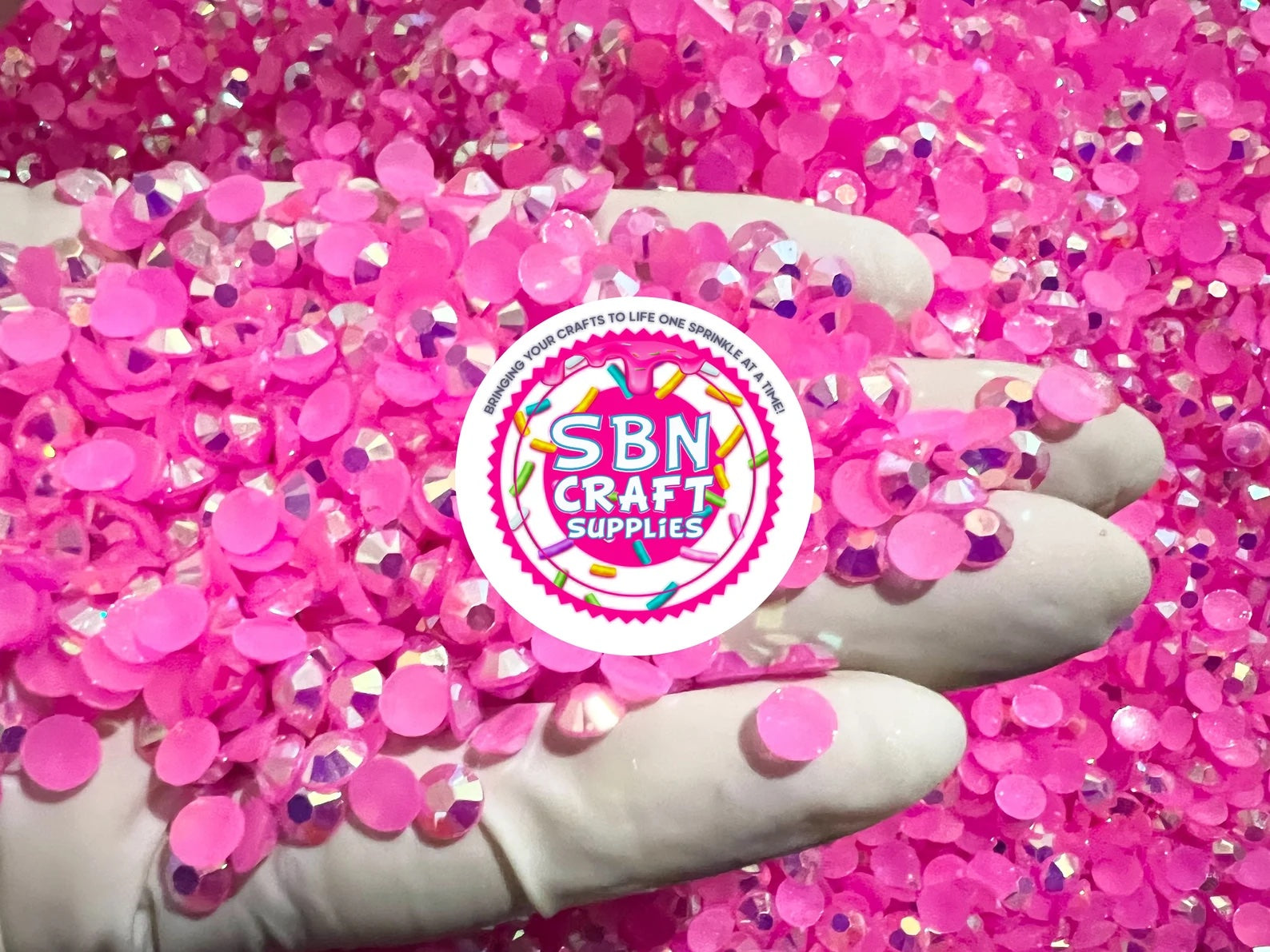 Hot Pink Rhinestones AB Flatback – SBN Craft Supplies