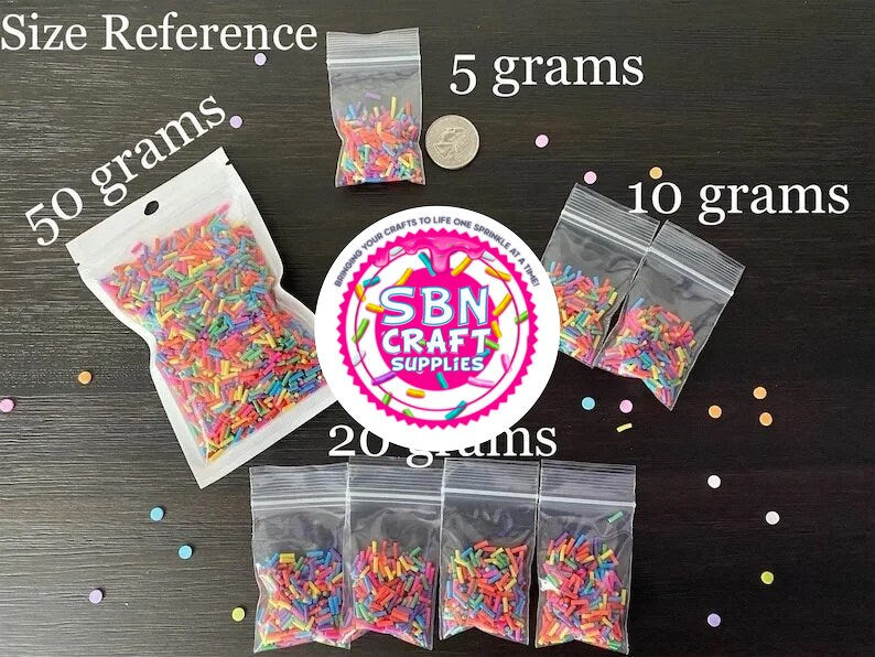 Long Tan Fake Sprinkles – SBN Craft Supplies